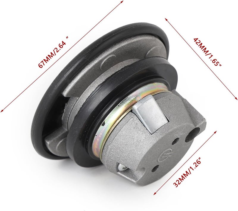Minho Motorcycle Gas Caps with Switch Lock Fuel Tank Cap Fit for Chinese GY6 Scooter Mopeds B08 BO9,0pening Method: Rotate-to-open - Image 3